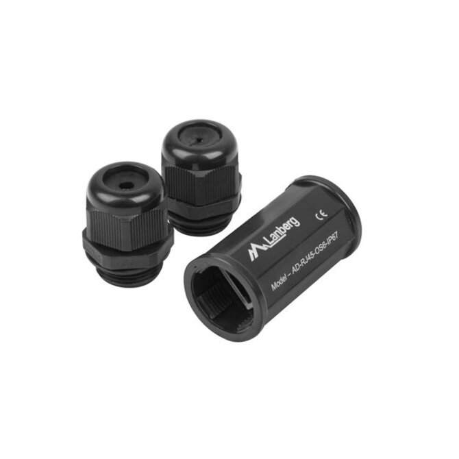 LANBERG RJ45 ŘADOVÁ SPOJKA CAT.6 FTP VODOTĚSNÁ IP67 