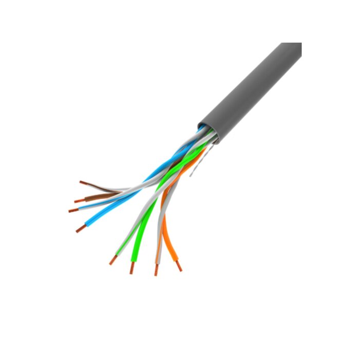 LANBERG LAN KABEL CAT.5E UTP 305M PEVNÝ CU ČERNÝ FLUKE 