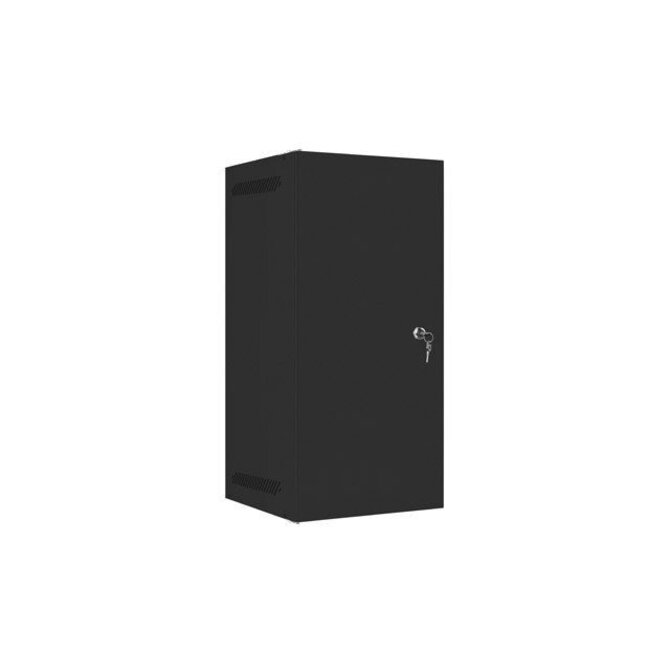 LANBERG RACKOVÁ SKŘÍŇ 10" NÁSTĚNNÁ 12U/280X310 PRO VLASTNÍ MONTÁŽ S KOVOVÝMI DVEŘMI ČERNÁ  (PLOCHÉ BALENÍ)