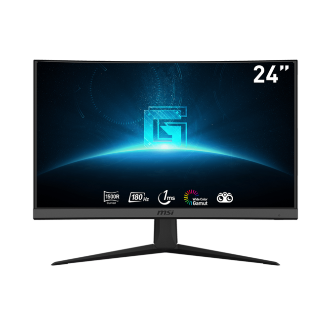 MSI Gaming monitor G24C6 E2 23,6" VA zakřivený/FHD/1ms/2xHDMI/DP/Černá