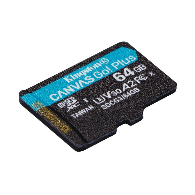 KINGSTON 1TB microSDXC Canvas Go Plus Gen4 200MB/s A2 U3 V30 Card bez adaptéru
