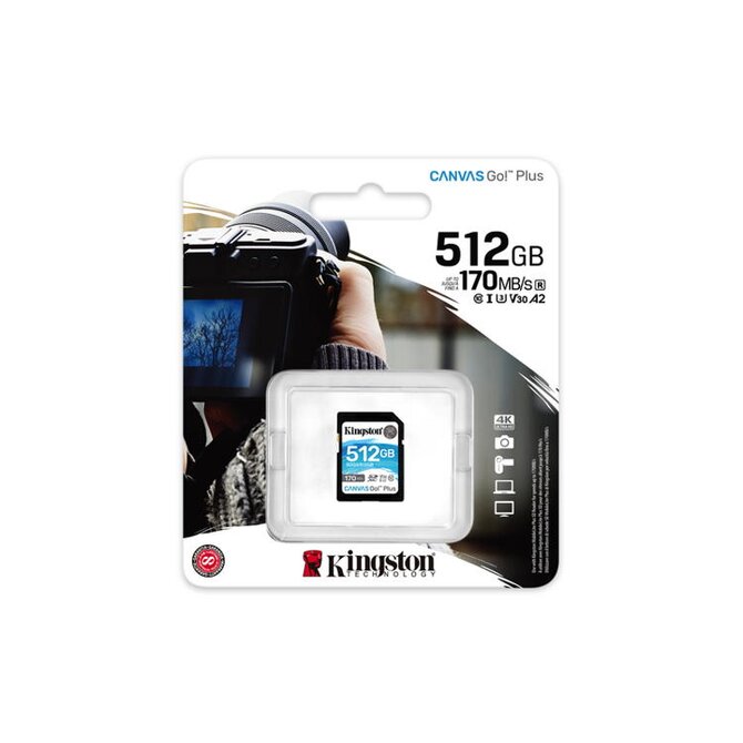 KINGSTON 1TB SDXC Canvas Go Plus Gen4 200MB/s C10 UHS-I U3 V30