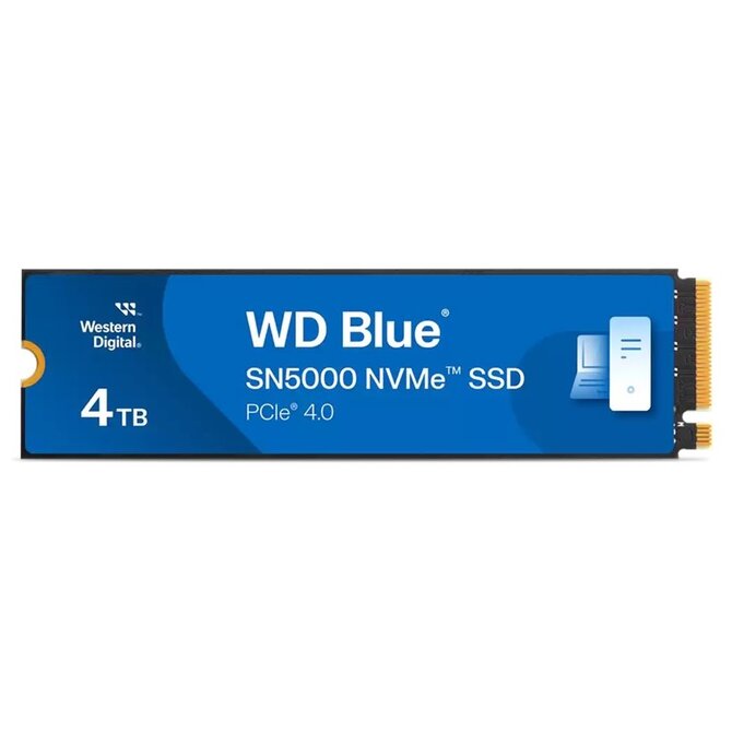WD BLUE SSD NVMe 4TB WDS400T4B0E PCIe SN5000, Gen4, (R:5500, W:5000MB/s)