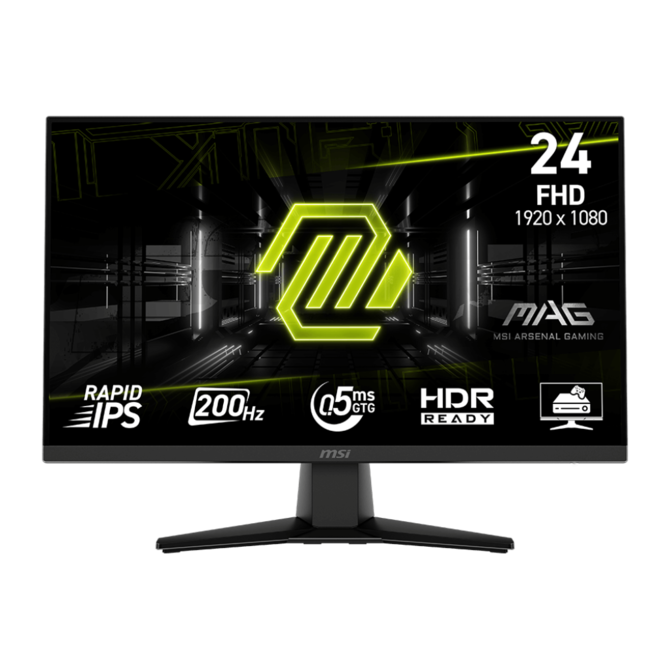MSI MAG 242F gaming monitor 23,8" Rapid IPS/FHD/200Hz/0,5ms/HDMI/DP/černá