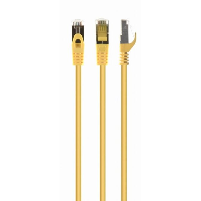 GEMBIRD Patch kabel S/FTP Cat. 6A LSZH, žlutý, 10 m