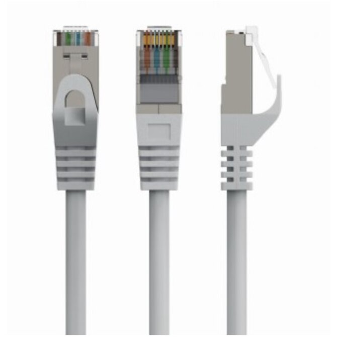 GEMBIRD Patch kabel S/FTP Cat. 6A LSZH, 0,5 m, šedý