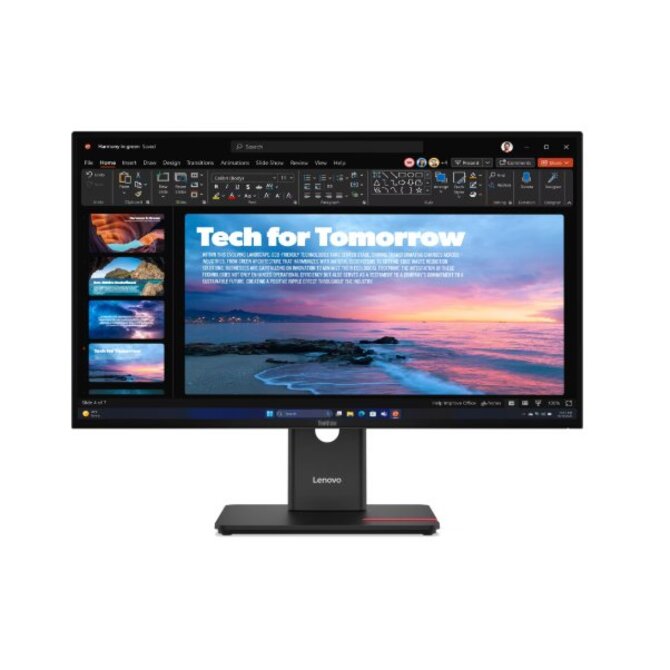 Lenovo LCD T27QD-40 27" IPS/2560x1440/6ms/350 cd/m2/1500:1/Repro/HDMI/2xDP/3xUSB-C/3xUSB/RJ45/Pivot/Tilt/VESA/černá