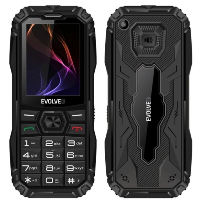 EVOLVEO MaxPhone A1, tlačítkový Dual SIM telefon, černý