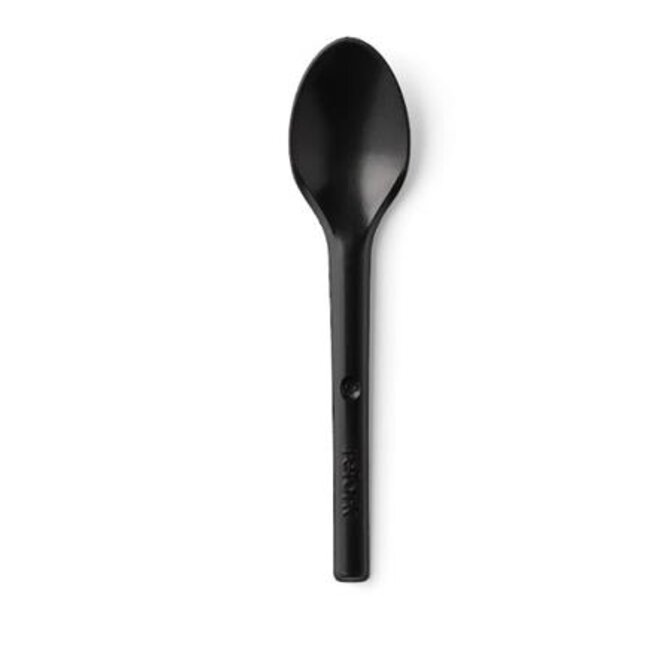REFORK - Lžička z přírodního materiálu, black, 40ks