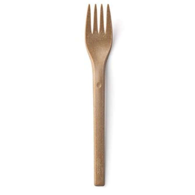 REFORK - Vidlička z přírodního materiálu, natural, 25ks