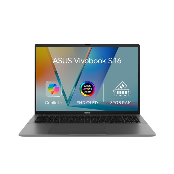 ASUS Vivobook S16 - Ryzen AI 7 350/32GB/1TB SSD/16"/WUXGA/OLED/2y PUR/Win 11 Home/šedá