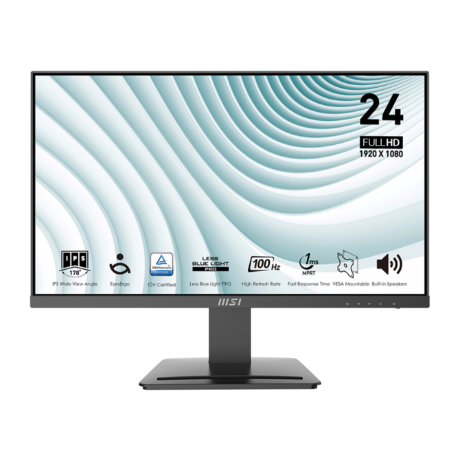 MSI monitor PRO MP243X 23,8" IPS/FHD/100Hz/1ms/HDMI/DP/černá