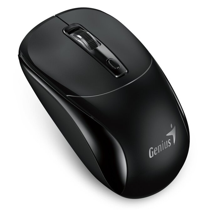 Genius NX-7123 Myš, bezdrátová, optická, 1200DPI, 4 tlačítka, Copilot, 2,4GHz, USB-A, 1× AA baterie, černá