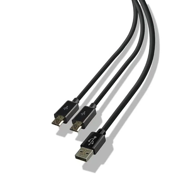 LEXIP STEELPLAY - USB PLAY & CHARGE KABEL PRO PS4, 3M, ČERNÝ 