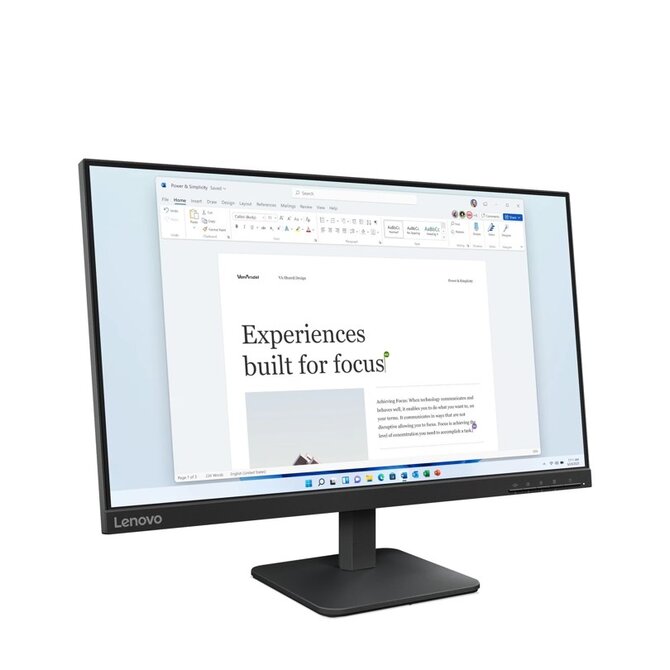 Lenovo CONS monitor L24-4e  23,8"/IPS/WLED/16:9/1920x1080/až100Hz/99%sRGB/antiglare/1300:1/od 4ms/250nitů/VGA+HDMI/VESA