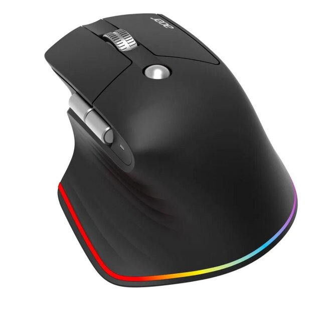 Acer Easy Fit Mouse - Black, Wireless RF 2.4GHz + BT (2x) + USB