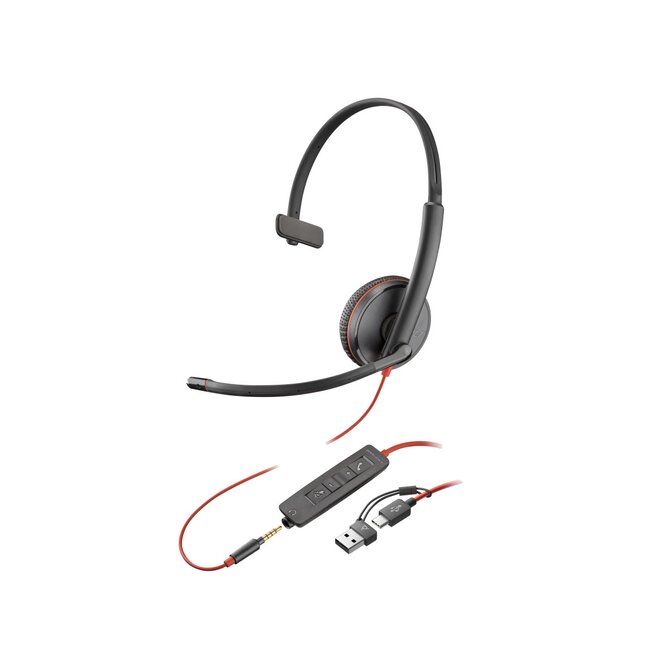 Poly BW 3215 USB-C HS +3.5mmP +USB-C/A