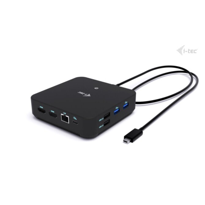i-tec USB-C DP Dual HDMI Docking Station, Power Delivery 100W