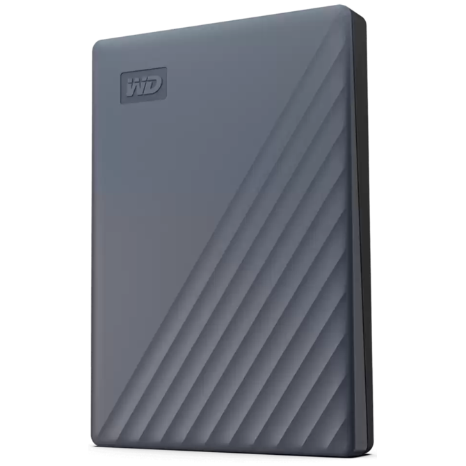 WD My Passport Portable 2TB Ext. USB3.2/USB-C Silicon Grey