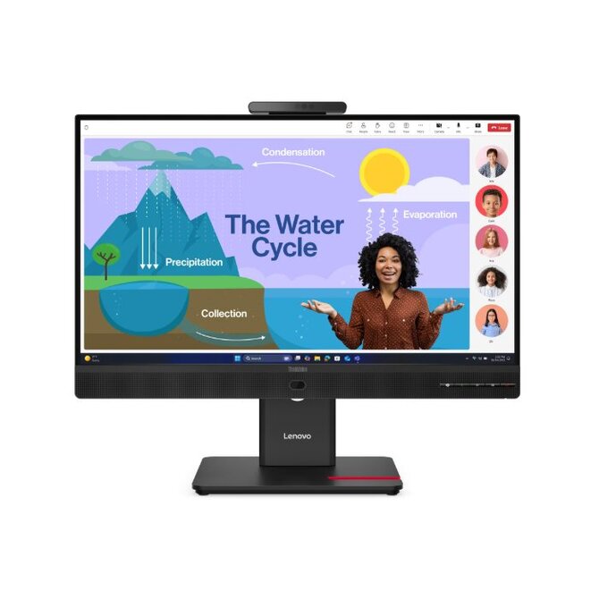 Lenovo LCD T24D-4v 23,8" 23,8"FHD IPS/1920x1080/6ms/250nits/1500:1/Repro/HDMI/2xDP/3xUSB-C/3xUSB/RJ45/Pivot/VESA/černá