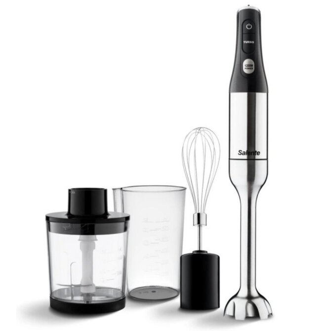 Salente Mixxo multifunkční tyčový mixér 3v1, 1200 W, nerez, černý