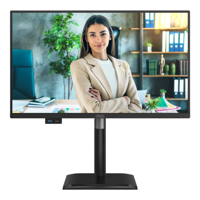 AOC LCD 24P4U 23,8" IPS/1920x1080@120Hz/4ms/300cd/VGA/HDMI/DP/4xUSB/Repro/Pivot/HAS/VESA