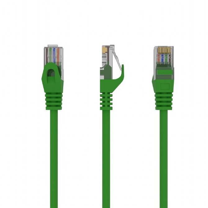 GEMBIRD UTP Cat 6 patch cord zelený 5m