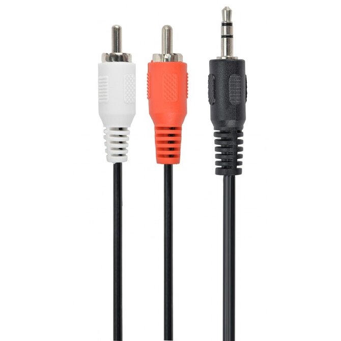 GEMBIRD Stereo audio kabel 3,5mm jack M / 2x RCA CINCH M 2,5 m