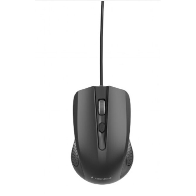 GEMBIRD MUS-4B-02 optická myš, 1200 DPI, USB, černá, délka kabelu 1,35 m