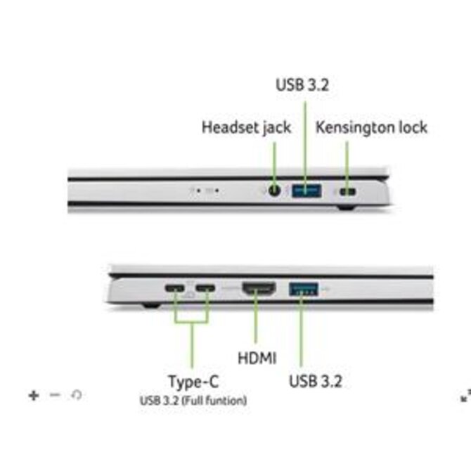 Acer Aspire GO 15 (AG15-32P-30W7) Core 3 N355/8GB/128GB SSD/15,6"/Win11S/stříbrná