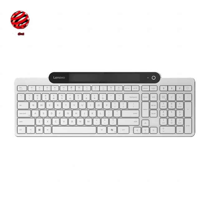 Lenovo 800 Self-Charging Bluetooth Keyboard - CZ / SK, bílá