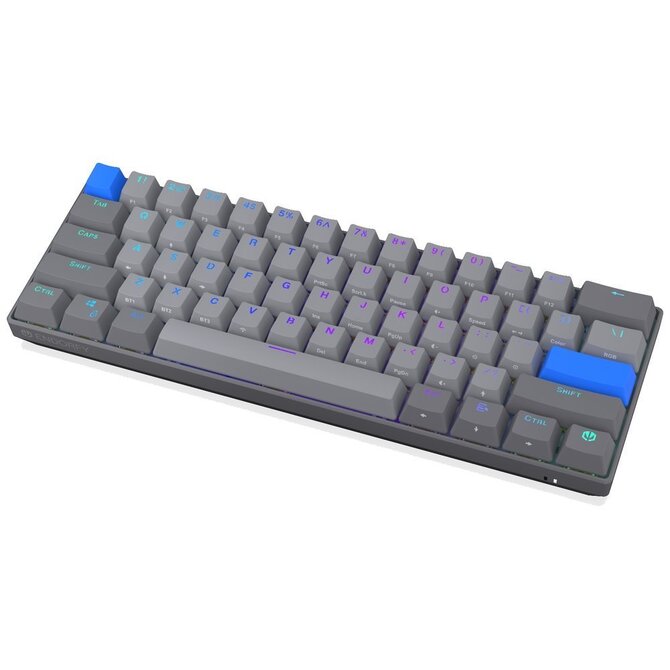 Endorfy Thock V2 Compact Wireless Klávesnice,herní,bezdr.,mechanická,Endorfy Yellow,US lay.,60%vel.,ARGB,hliník.,BT,2,4GHz,USB,šed