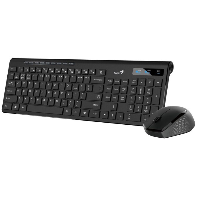 Genius SlimStar 8230 Set klávesnice a myši, bezdrátový, CZ+SK layout, Bluetooth, 2,4GHz, USB, Copilot, černý