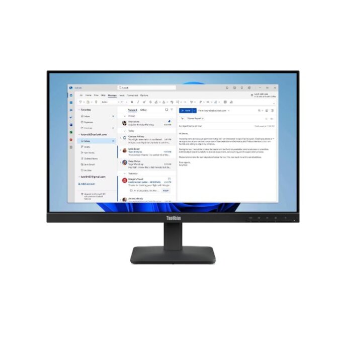Lenovo LCD S24-4e 23,8" FHD IPS/16:9/1920x1080/6ms/250nit/1300:1/HDMI/VGA/černá