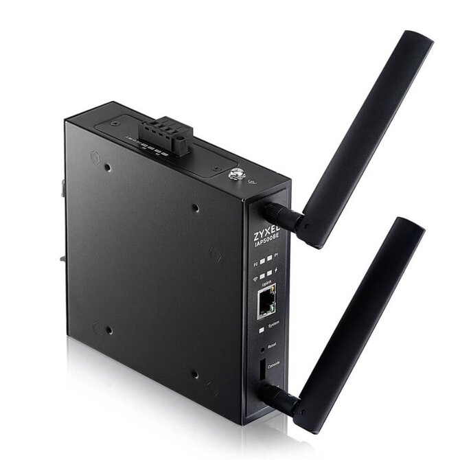 Zyxel IAP500BE, BE5000, Dual Radio 2x2 MU-MIMO, PoE+ (802.3at), Industrial AP, DIN Rail mounted Standalone/Nebula Cloud 