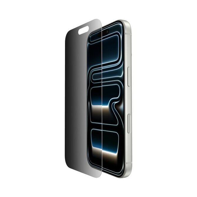 Belkin SCREENFORCE™ Invisiglass Privacy Anti-Microbial ochranné privátní sklo pro iPhone 17 Pro