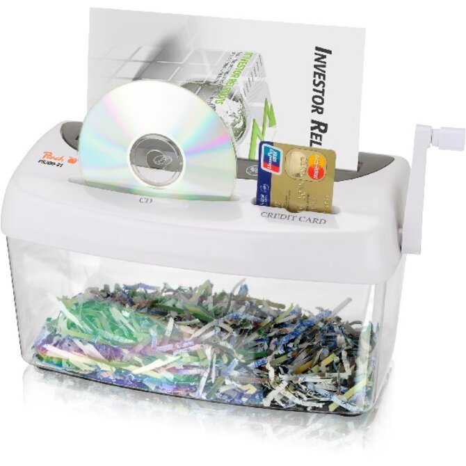 PEACH manuální skartovač Cross Cut Hand Shredder PS300-21, Poškozený obal