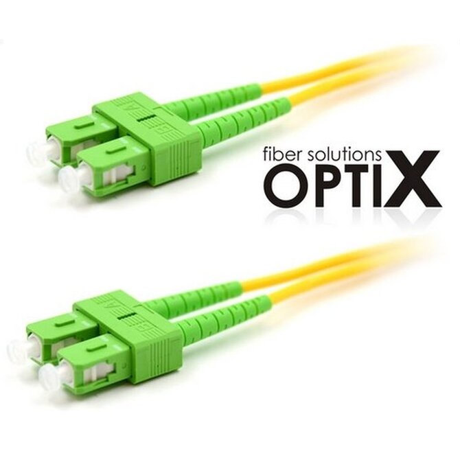 OPTIX SC/APC-SC/APC optický patch cord 09/125 0,5m G657A