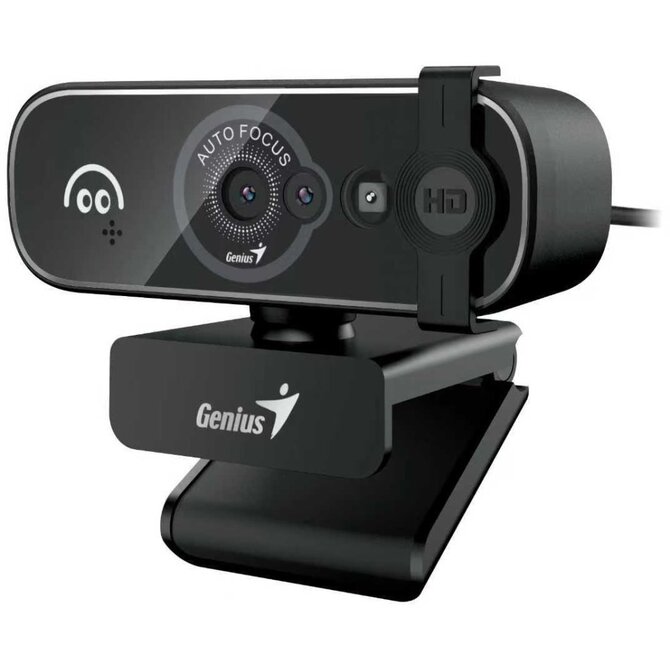 Genius FaceCam OPEN Webkamera, Full HD 1080p, Windows Hello, autofocus, 5Mpx senzor, krytka soukromí, USB/USB-C, černá
