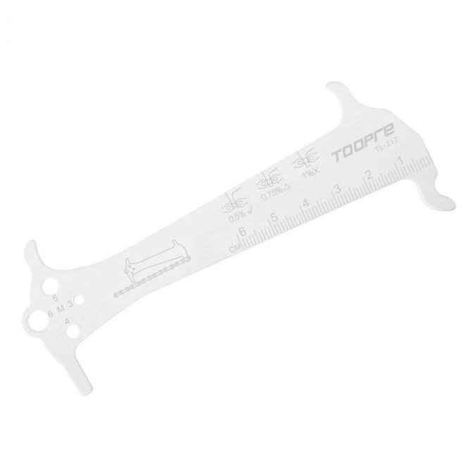 Měrka řetězu TOOPRE - stříbrná