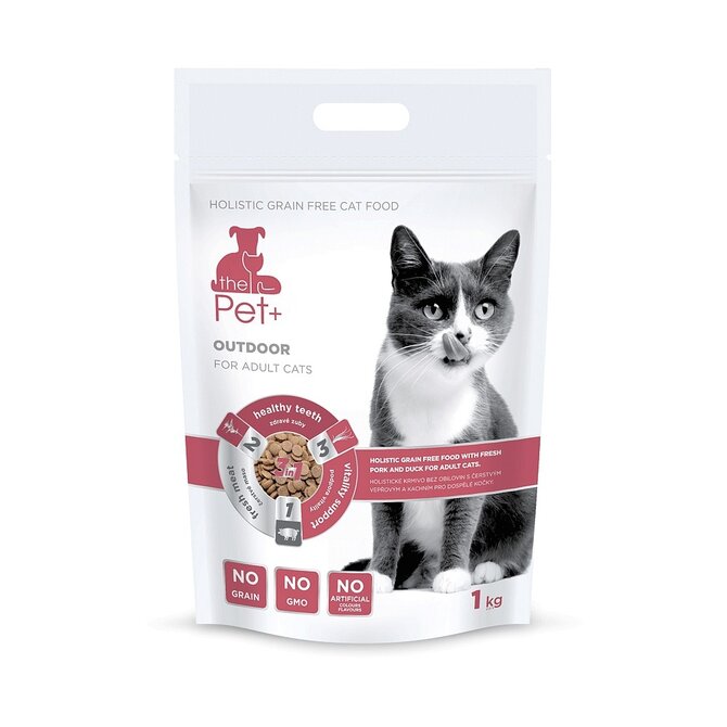 thePet+ Kompletní krmivo pro venkovní kočky 1 kg