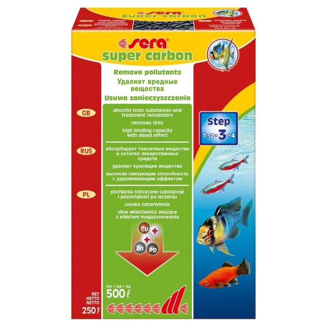 Sera Super Aktivní Uhlí 250 G