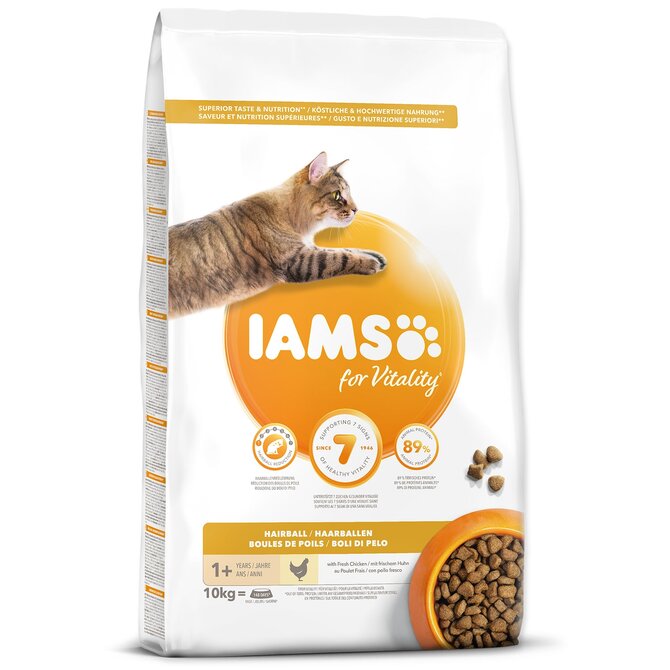 IAMS Cat Adult Hairball Chicken 2kg