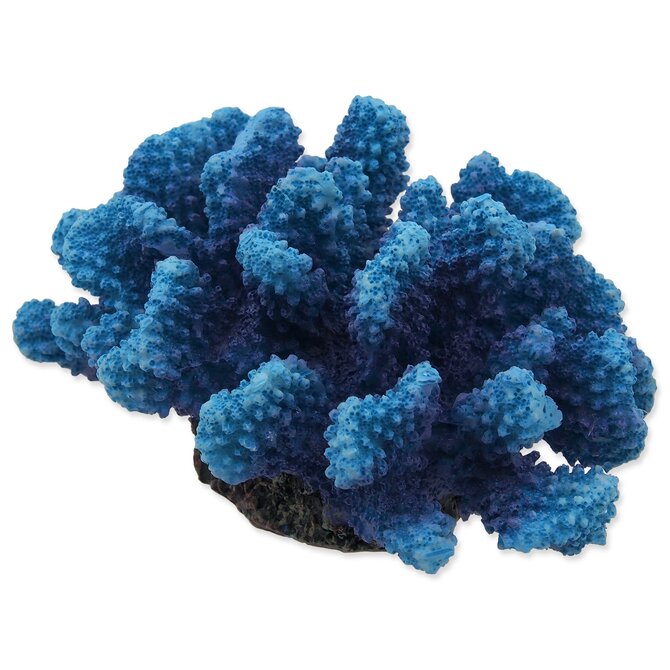 Dekorace AQUA EXCELLENT Mořský korál modrý 14,5 x 10,5 x 7,4 cm