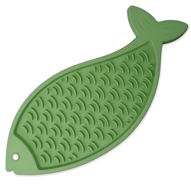 Podložka EPIC PET Lick & Snack lízací ryba pastelová zelená 28 x 11,5cm