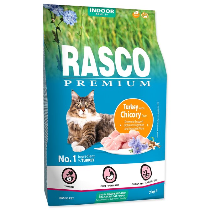 Granule RASCO Premium Indoor krůtí s kořenem čekanky 400g
