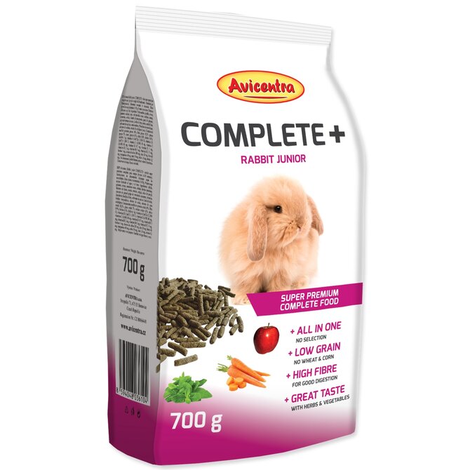 Krmivo AVICENTRA COMPLETE+ pro mladé králíky 700g
