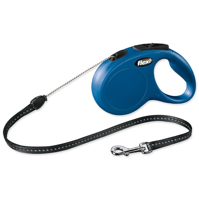Vodítko FLEXI Classic New lanko modré S 5m