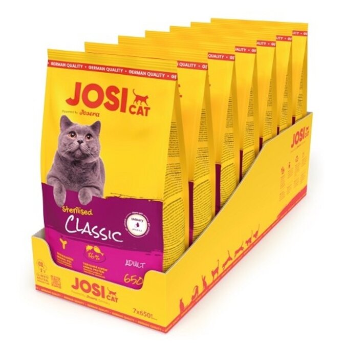 JOSICAT 4,55KG STERILISED CLASSIC 7X650G
