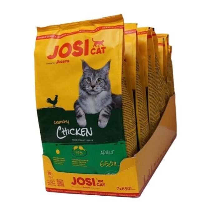 JOSICAT 4,55KG CRUNCHY CHICKEN 7X650G